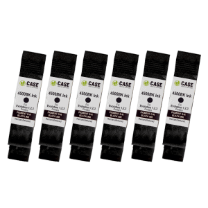 6 pack of CPS Evolution 4500 Black pigment ink cartridges